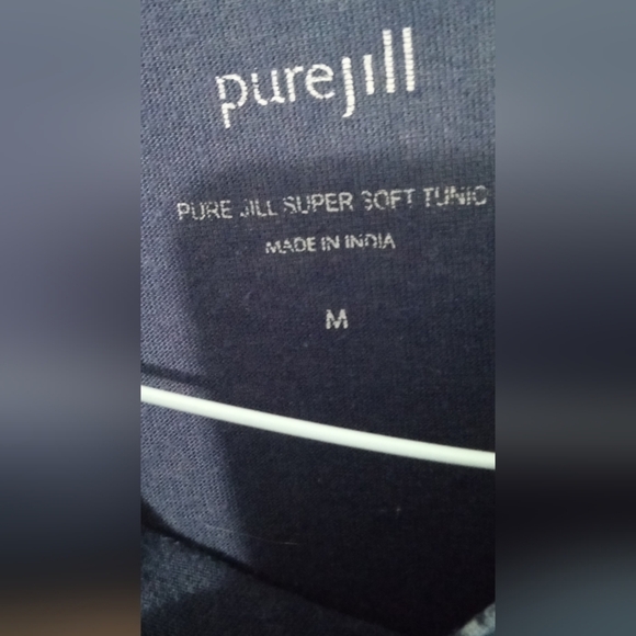 J. Jill Navy and Charcoal Patterned Tunic - Picture 3 of 4